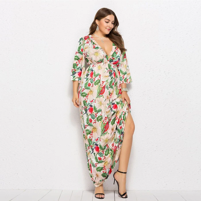 plus size tie dye dress with sleeves