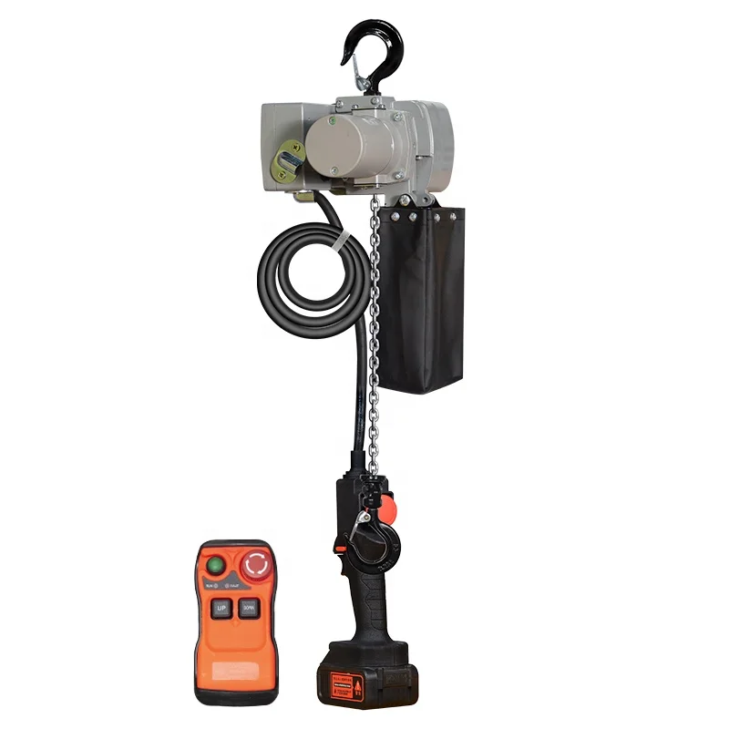 Jentan Latest Design IP65 Portable 200kg Electric Lifting Li Battery Hoist with Wireless Remote Control Option