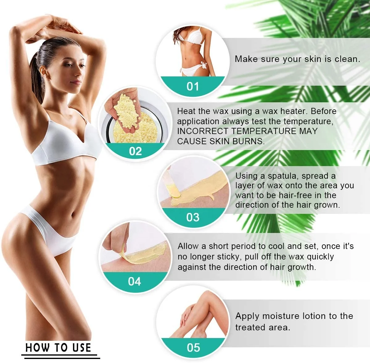 Оптовая продажа, 100 г, твердые восковые бобы, безболезненное удаление волос, использование воскового горшка, обогреватель, депилятор, жемчужный депилятор для удаления волос