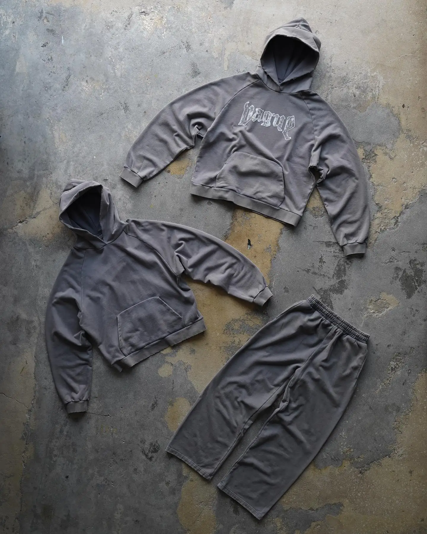 Salati Custom Manufacturer Jogger Flared Sweatpants and Hoodie Sets Baggy Oversized Puff Print Acid Wash Sweatsuit Tracksuit Men gallery 8