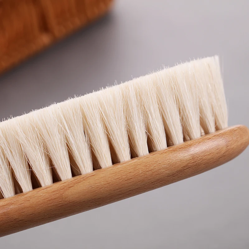 Eco-certified Baby Hair Brush Comb Set with Natural Bristles