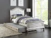 Silver + White+Twin Size
