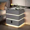 Light Gray wireless charging+usb+code lock+speakers