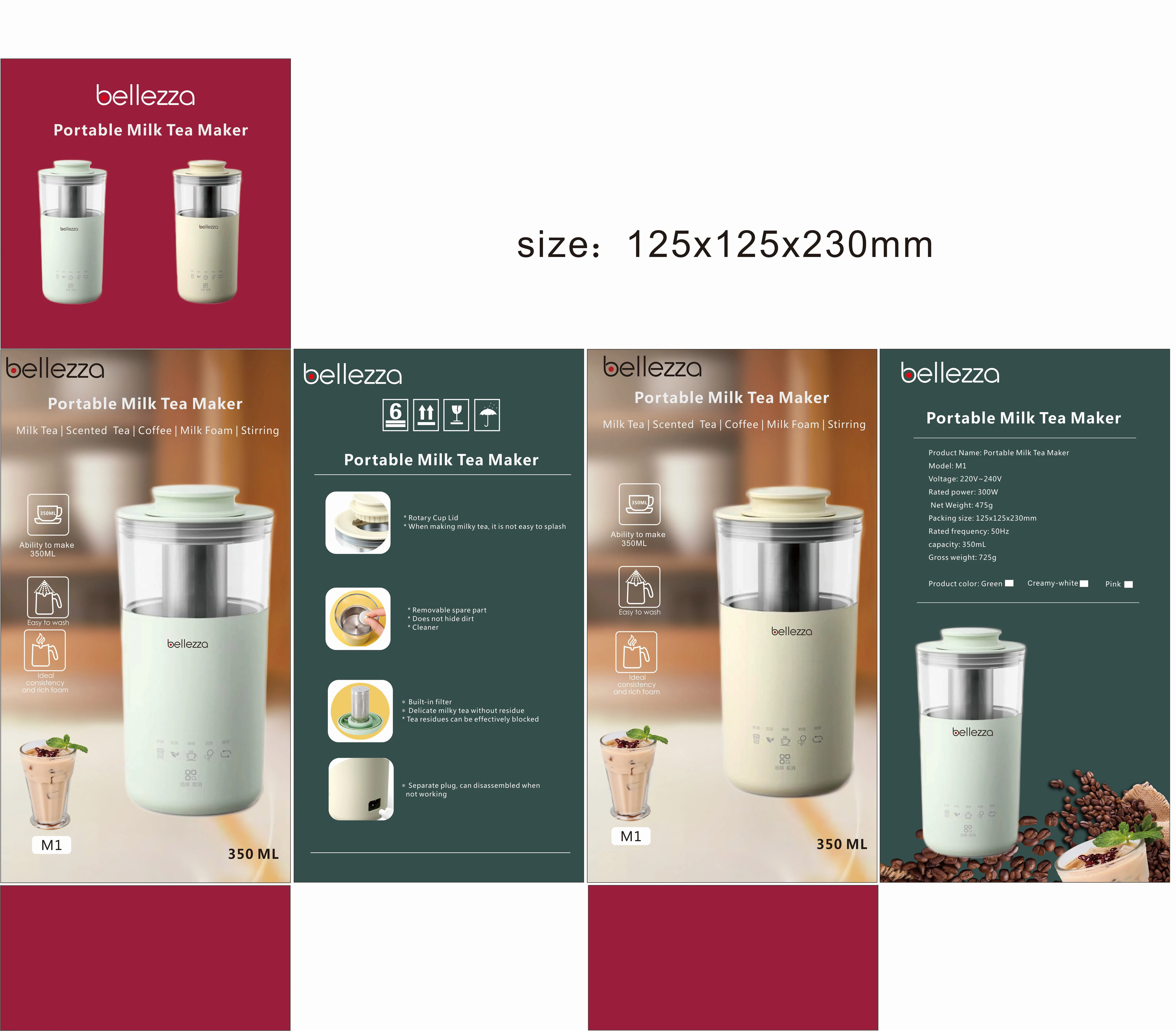 Automatic Milk Tea Machine Electric Coffee Maker Portable Health