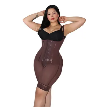 Fajas Colombian Shapewear Hot Selling Colombia Style High Waist And Crotch Zipper Buttock No compression Warped And Sexy Butt