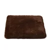 Café - Alfombra de esponja de felpa larga, sin funda extraíble