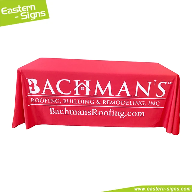 Пользовательский логотип мероприятие печать 6 футов свободный Fit trade show настольная Обложка