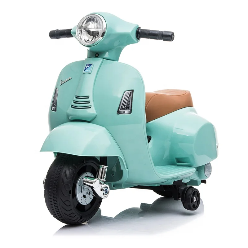 Scooter électrique pour enfants Vespa GTS 6V - Sarcelle