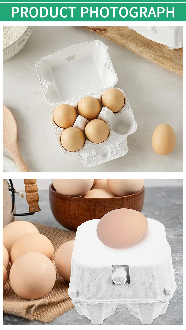 Customized Environmentfriendly Egg Tray Carton With Cover Pulp