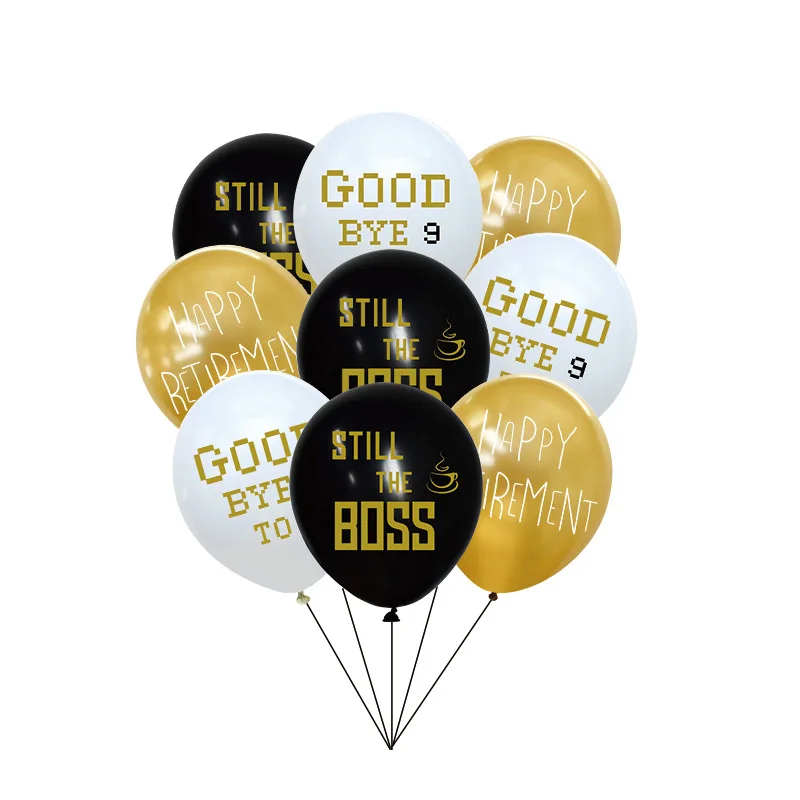 11 Choices Latex Happy Retirement Party Theme Retirement Balloon Set ...