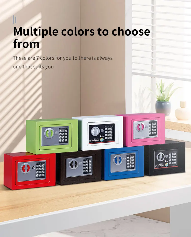 Small Electronic Mini Deposit Key Office Home Time Lock/Locker Digital Money Deposit Safety Kids Mini Safe Box details
