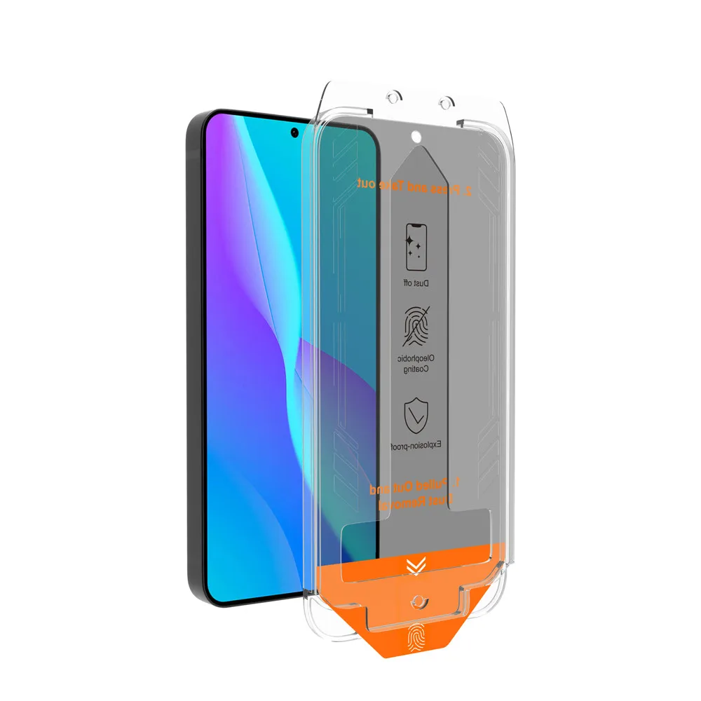 2.5D Privacy Dust Free Quick Fit Applicator Screen Protector for Samsung S25 S24 Ultra Tempered Glass With Installation Tool Kit