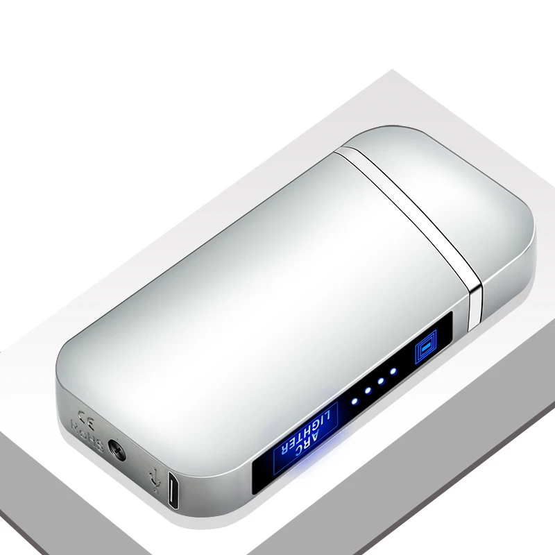 New USB Electric Smoking Cigarette Flameless Windproof Rechargeable Metal  Lighters| Alibaba.com