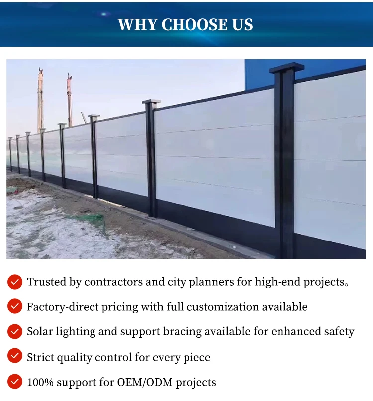 product luxury hoarding fence for real estate  municipal projects customizable design-4