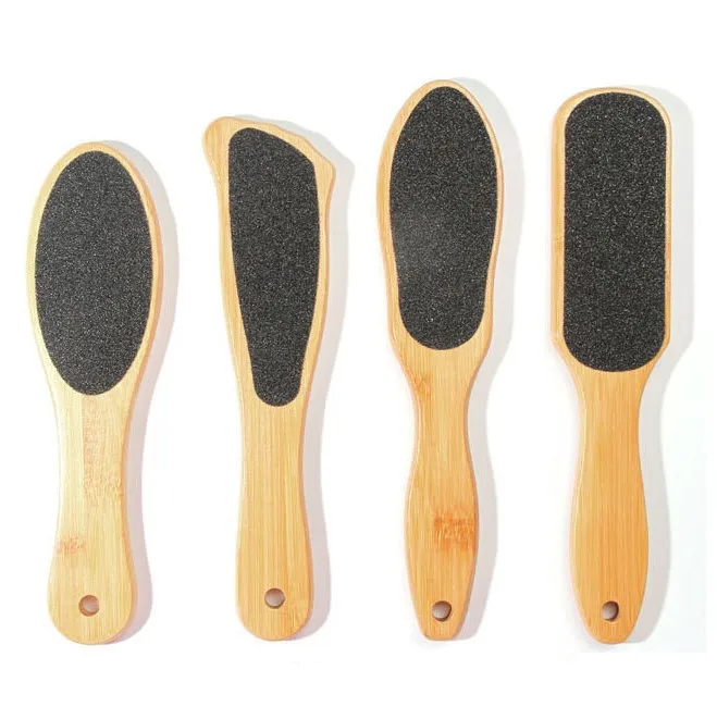 Factory Hot Sale Foot File Removal Pedicure Tools Wooden Handle Foot Brush