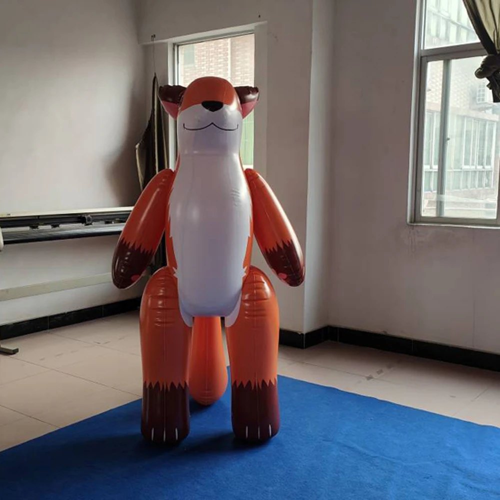 Factory Customized 6ft High  Inflatable Cartoon fox  for Sale