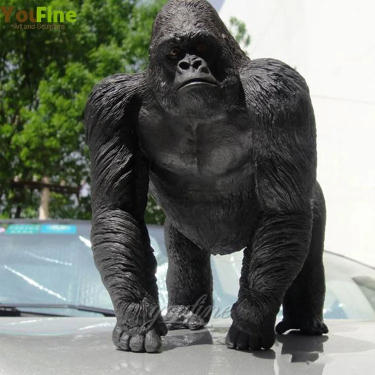 large metal bronze film star king kong gorilla s