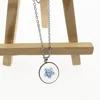 1 pcs forget me not necklace