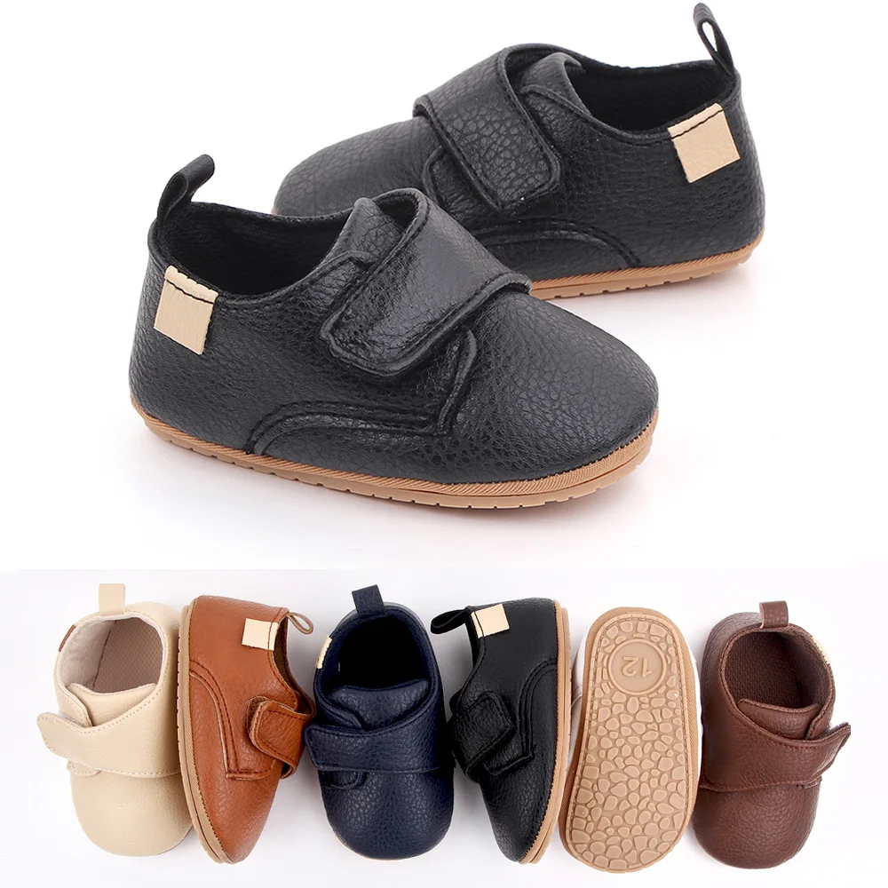 2025 New Arrival Casual Baby  Toddler Shoes Solid Rubber Sloe Newborn Baby Shoes Boy details