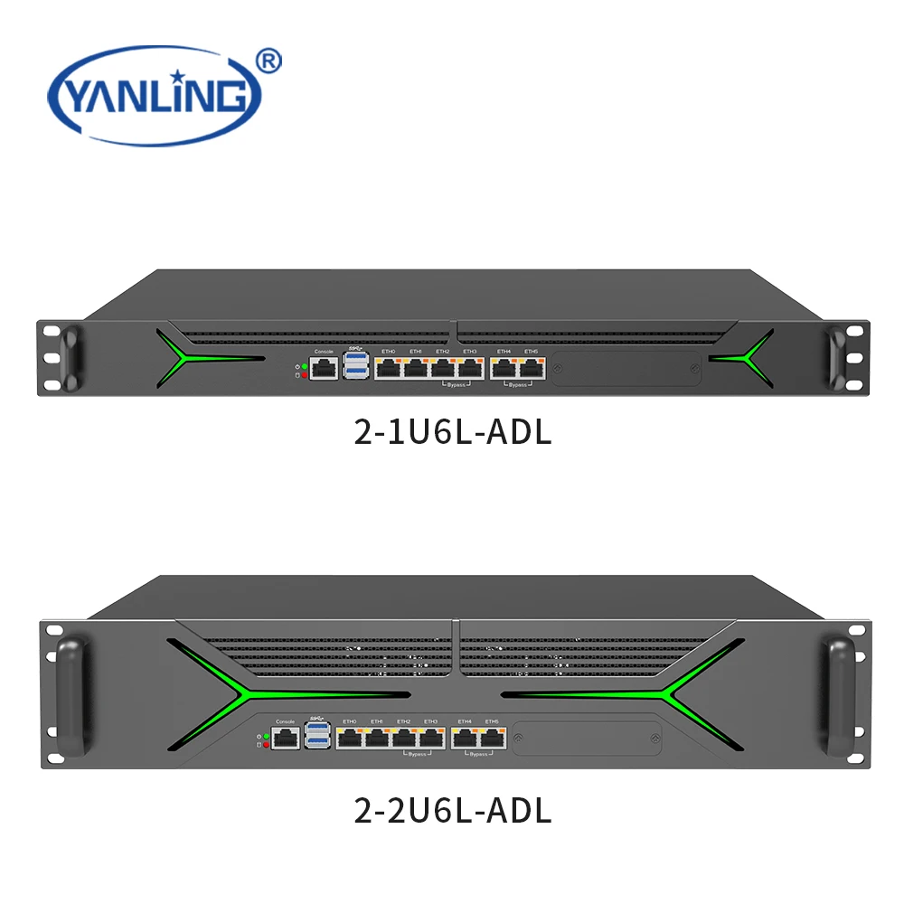1u防火墙路由器spf支持第12或第13代I3/I5/I7 4X10 SFP 1U 2U机架安装防火墙设备
