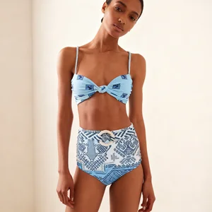 Casual Bra Beach Fashion Two Piece Mini Sexy Swimming Bikini Sets for Women