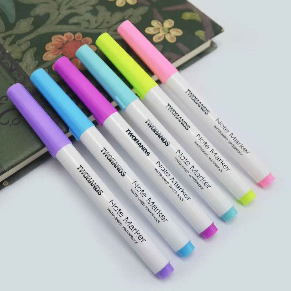 Wholesale TWOHANDS Note Marker Highlighter, 25 Pastel Colors,21380