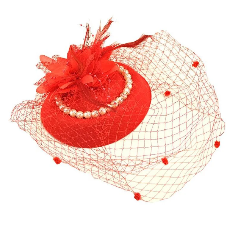 9727 10 Pcs Tea Party Hats For Women- 20s 50s Cocktail Headband With Fascinators Hats 20s 50s Pillbox Hat Cocktail Tea Party for  main image 2