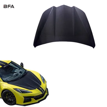 The OEM-style Dry Carbon Fiber Hood Is Suitable for the Corvette C8 Model