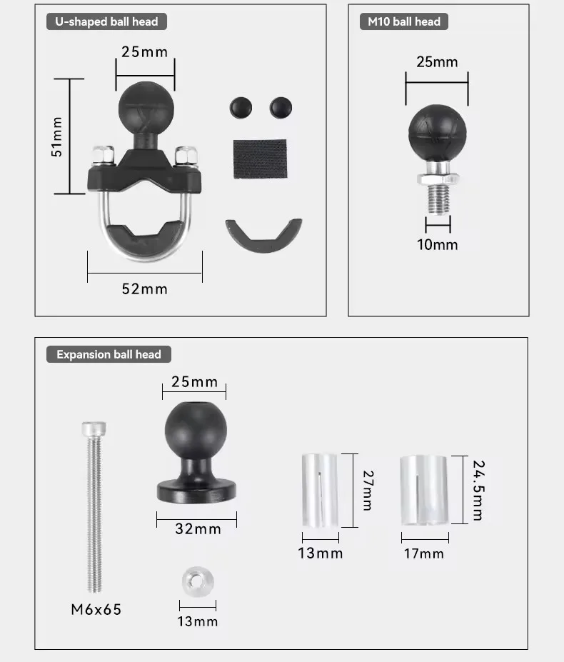 product smnu waterproof flexible bike motorcycle phone mount  holder with security lock adjustable custom-10