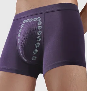 Men's High-End Modal Boxer Shorts Antibacterial Breathable Knitted Underwear Mid-Rise Logo Waist Plus Size Loose Fit for Sports