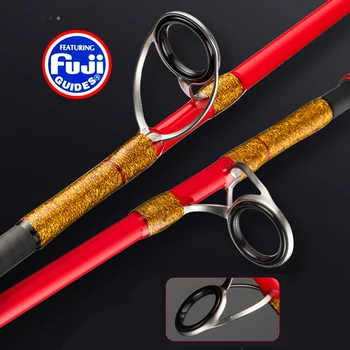 CHEERY Red FUJI Rings 1.55m 1.8m Light Fishing Boat Rod Offshore Fishing Raft Rods Bass Light Offshore Rod for Sea Fishing – Rod – view 5
