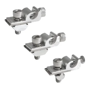 Solar Mounting System Grounding Clip Solar Panel Earthing Ground Clamp with Lay in Lug for Bare Wire and Pipe