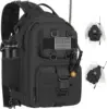 Mochila bandolera negra