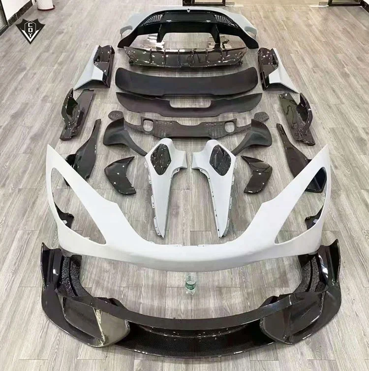 For for 720S Upgrade 765LT Style Bumper & Clips Clip-on Unpainted New Arrival 2017-2019 Car Body Kit