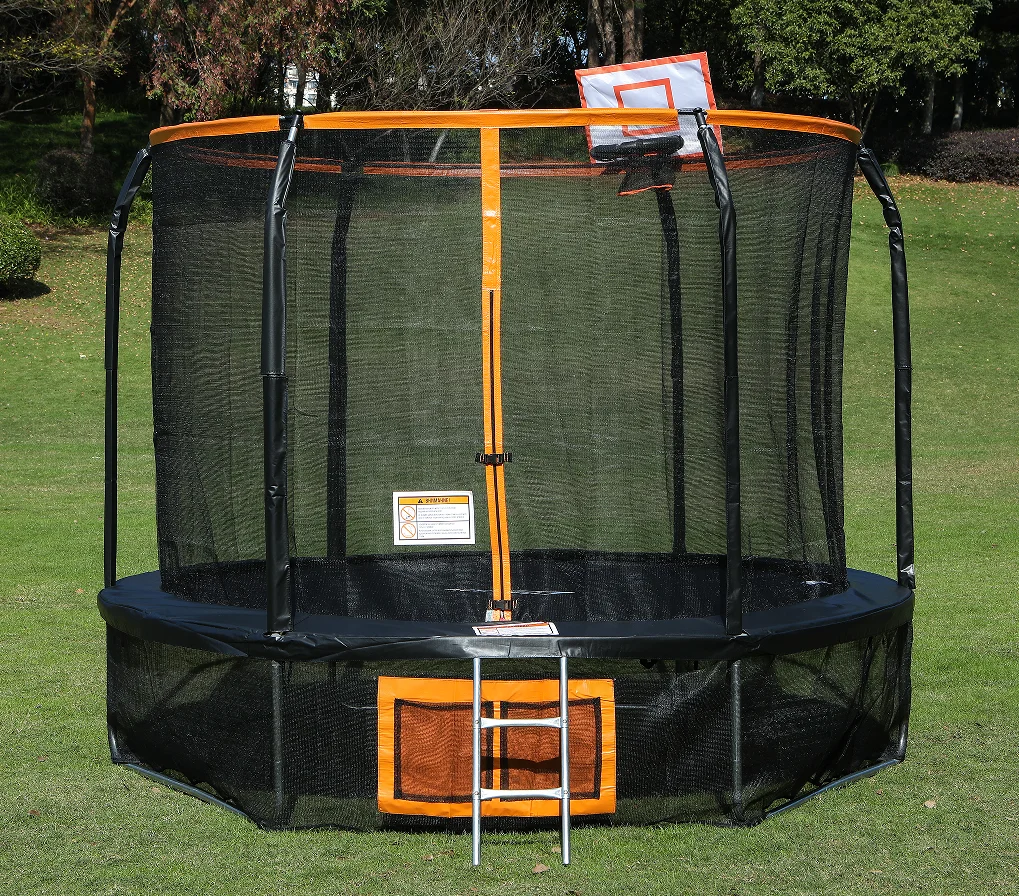 Jingyi Unisex Indoor/Outdoor 14FT Bungee Trampoline Protective Net Soft PVC Safe Kids Jumping Fitness Equipment Durable