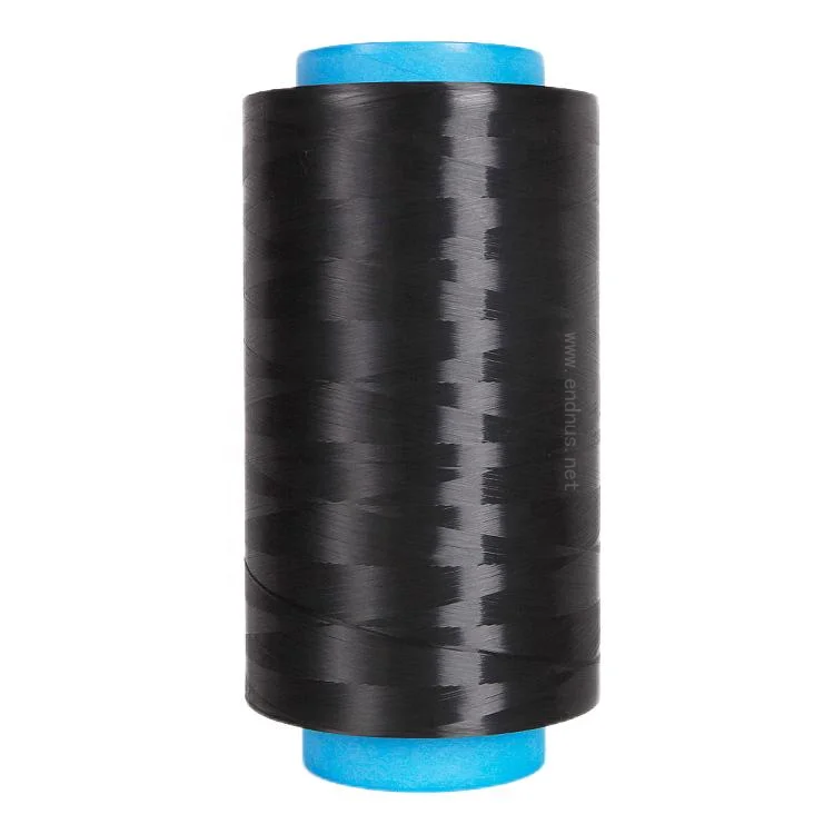 Высокопрочная низкоудлиненная многоцветная пряжа из UHMWPE