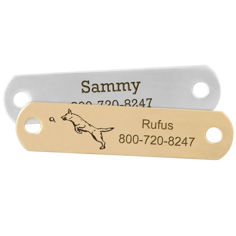 Personalised Puppy Dog Name Tag Stainless Steel Zinc Alloy Sublimation ...