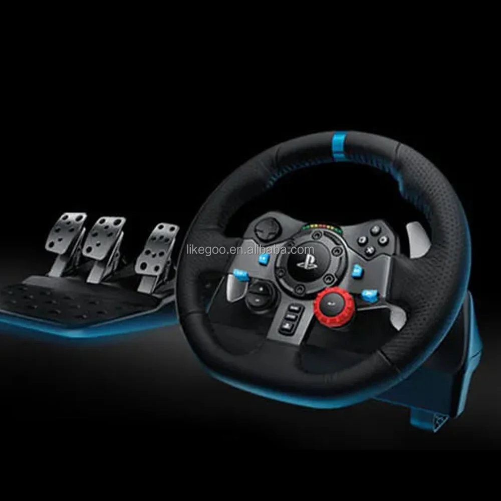 Original Logitech G29 Driving Force Simulation Game Steering Wheel Volante Compatible With PS4 PC PS3 Wired Joystick