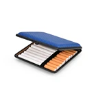 Metal Cigarette Case Customized Popular Hight Quality Pu Metal Cigarette Case Tobacco Cigarette Case Holder