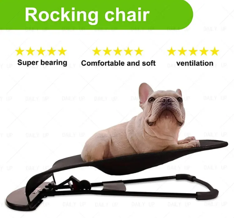 Adjustable Dog Bouncy Mesh Rocking Chair Breathable Comfortable Puppy Cat Rest Hammock For Doggie Kitty Kitten Pet