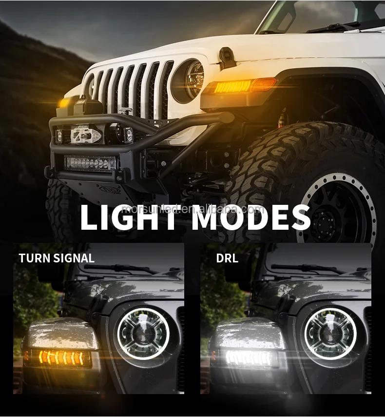 Sequential Led Turn Signals Drl For Jeep Wrangler Jl Accessories Fender ...