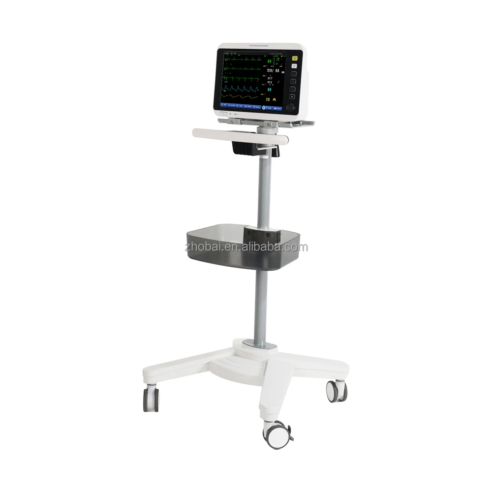 Hot Sale High Quality Adjustable Medical Trolley for Clinics Hospitals Small Four-Wheel Quick Break Design Dental Usage Hotels 5