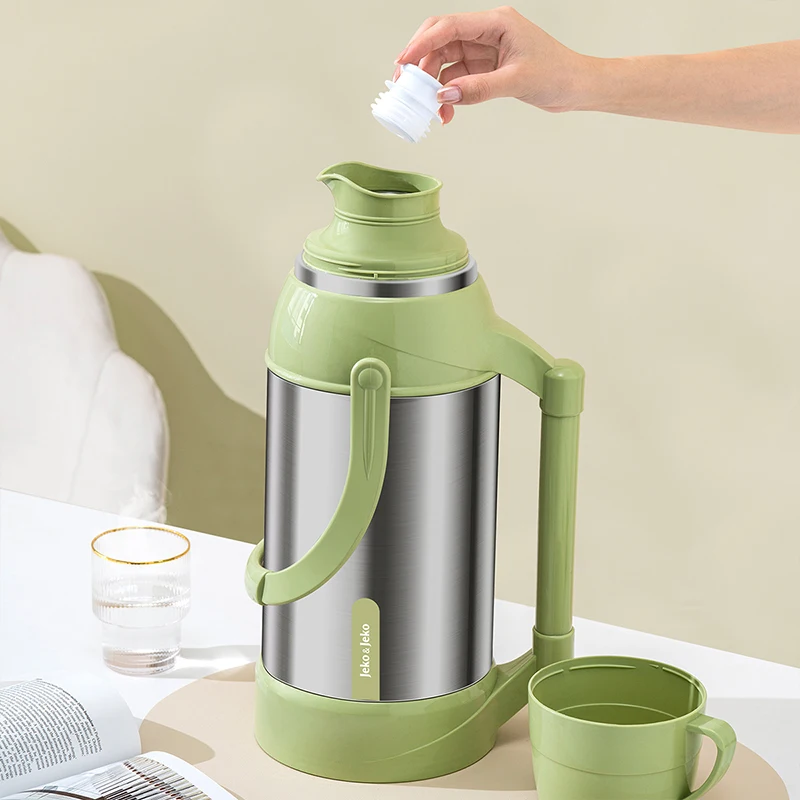 Jeko&Jeko Insulated Vacuum Flask 2L 3.2L Thermos Coffee and Tea Vacuum Flasks Kettle