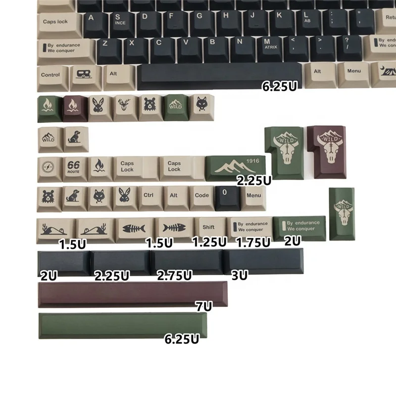GMK Wild Keycap Set - Premium PBT Cherry Profile Gaming