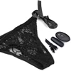 Negro (Vibrador bala con control remoto y panty)