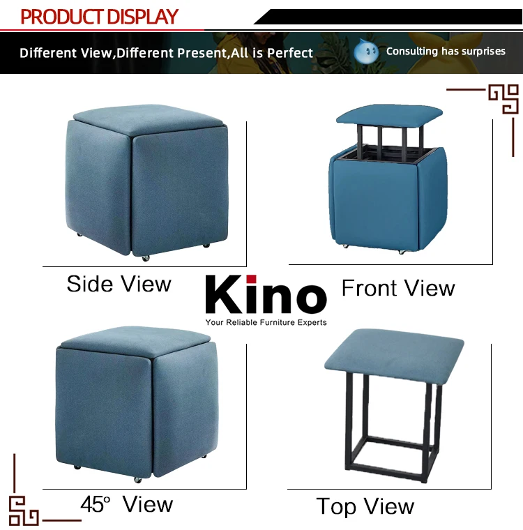 Современная мебель для гостиной кожаный стул экономичный складывающийся магический куб combinat пуфик-оттоманка