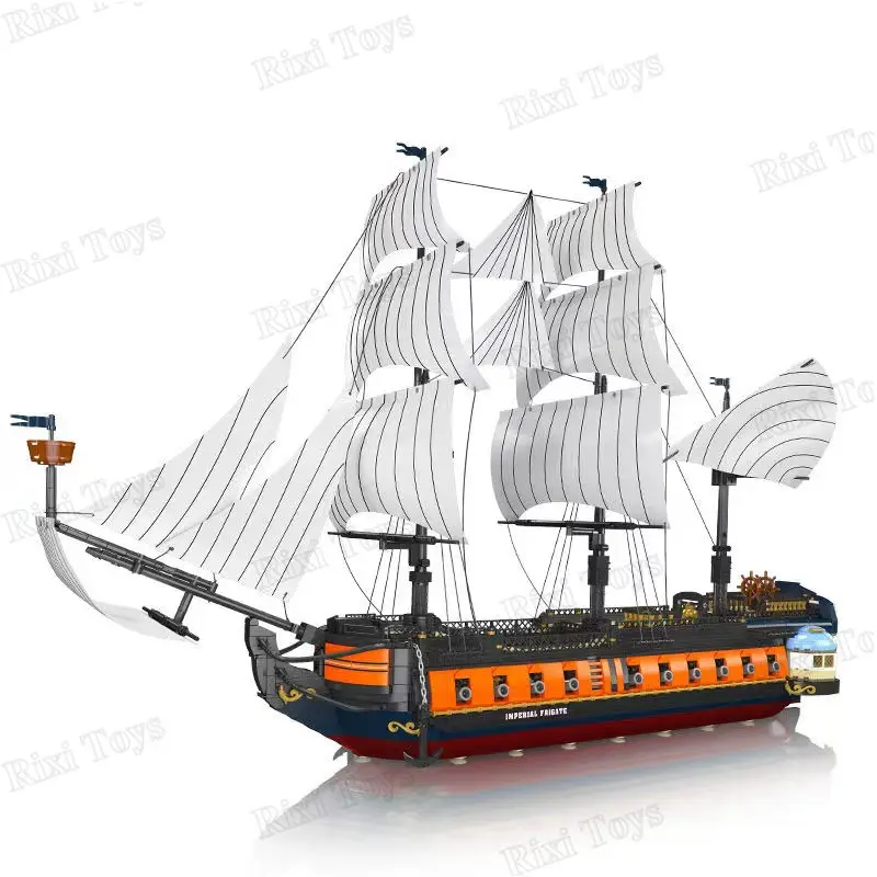 Mould King 13192 Pirate Ship MOC Imperial Flagship Model Toys