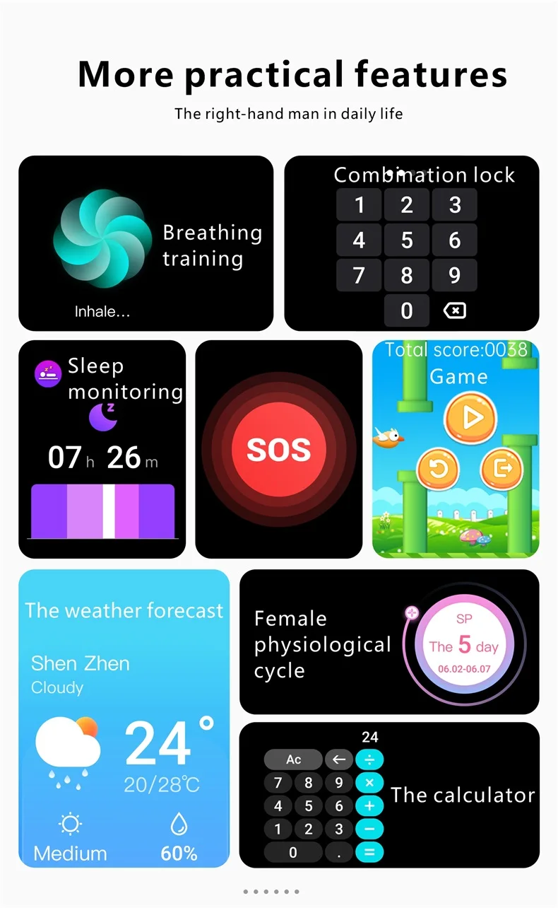 2023 Reloj QX9 Wearable Device Phone Call Smart Watches with Body Temperature BT Calling Sport Smartwatch with Big Screen