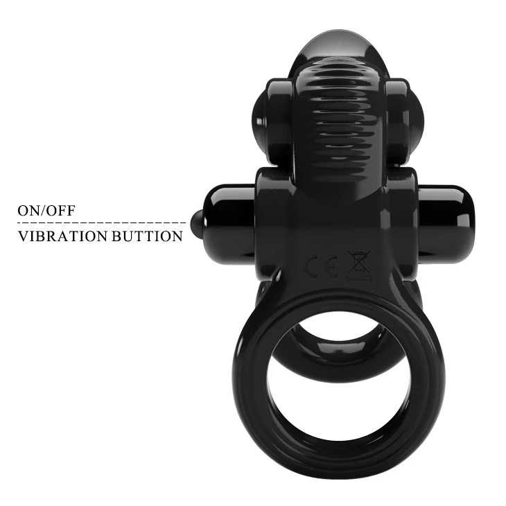 Penis Vibrating Ring Delay Ejaculation Bullet Vibrator Clitoris Massager Adult Sex Toys for Men Male Cock Silicone Rings