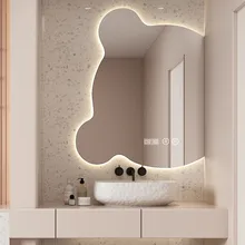 Special-shaped Frameless  LED Bathroom Mirror Smart Mirror Led Wall Mirror